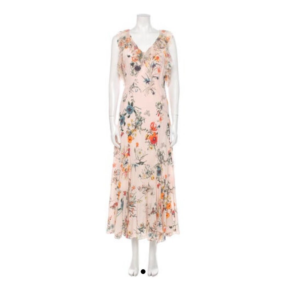 Rebecca Taylor Silk Long Dress  Size Medium